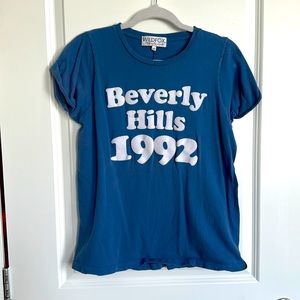 Wildfox blue graphic tee size xs